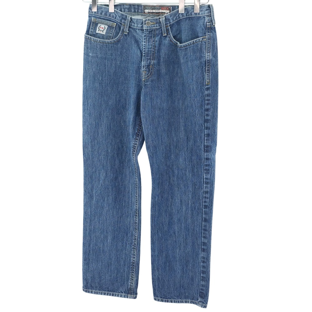 Cinch WRX White Label Jeans‎ Mens 36x34 Blue Flame Resistant FR Relaxed Straight